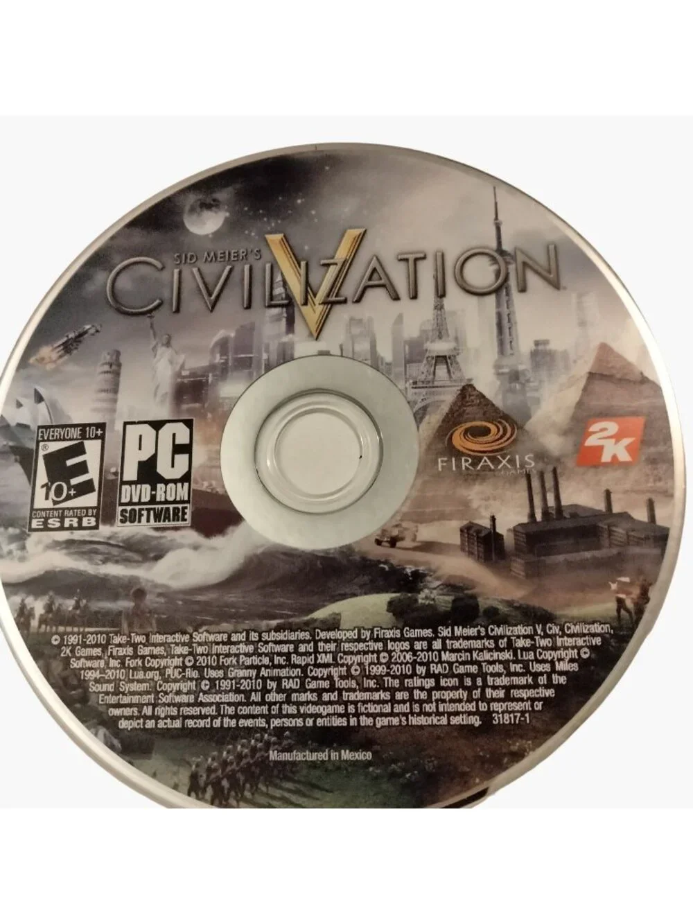 Sid Meiers Civilization V PC DVD Rom Game